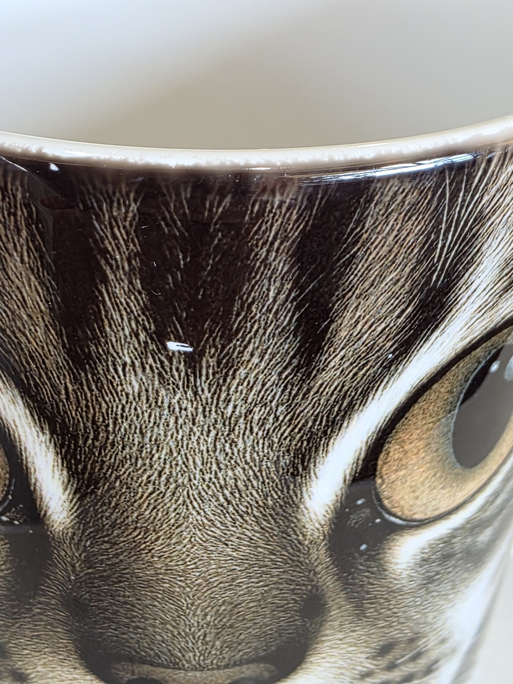 Vtg Braldt Bralds Cinnamon Tabby Maine Coon Cat Mug - Brown & White Coffee Mug - Picture 4 of 12